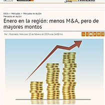 Enero en la regin: menos M&A, pero de mayores montos